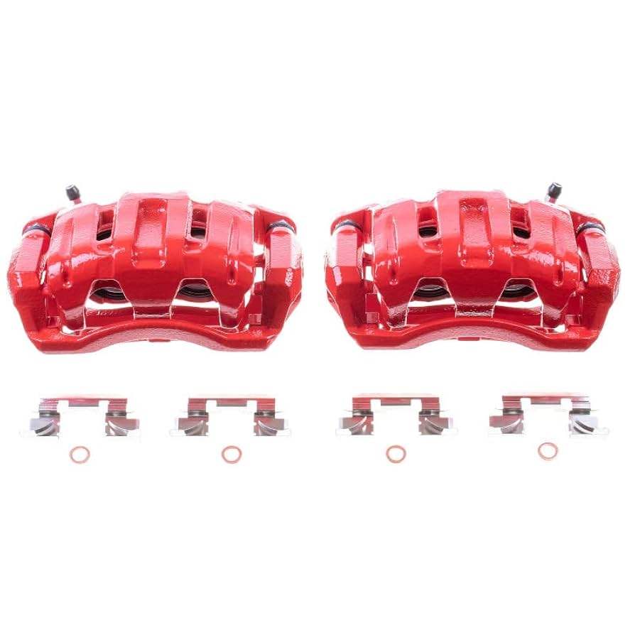 ペップへ Amazon.com: Power Stop Front S2958 Pair of High-Temp Red